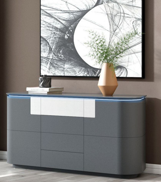 Sideboard DSIGN ESANO in grau aus Lack