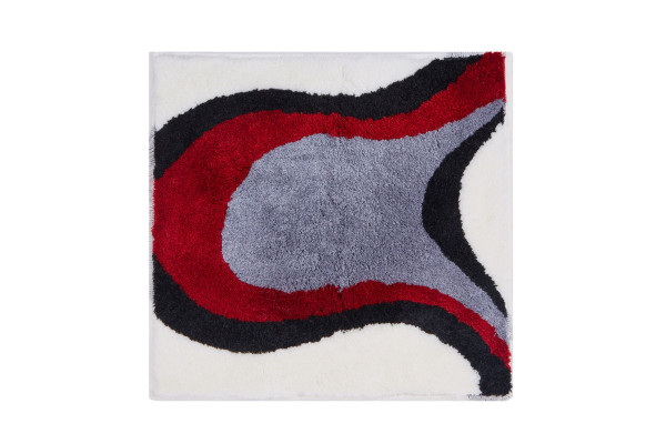 WC-Vorlage Colani 11 in weiß/rot aus Polyacryl