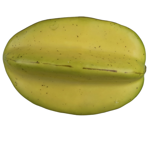 Deko-Sternfrucht in gelb aus Kunststoff