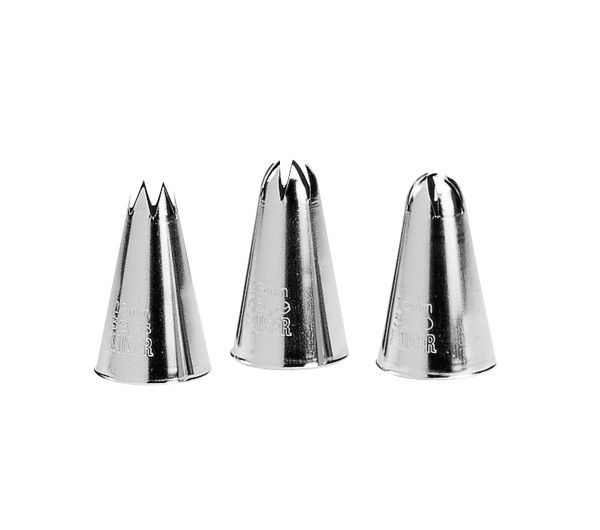 Profi-Tüllensortiment KAISER in silberfarben aus Metall