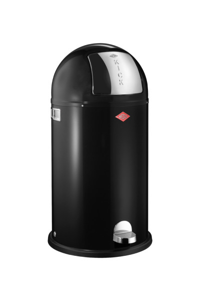 Abfallsammler WESCO KICKBOY in schwarz aus Metall