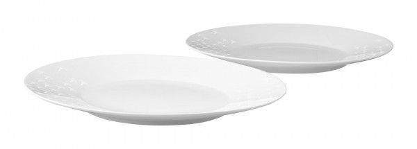 Dessertteller-Set JOOP! CORNFLOWER in weiß aus Porzellan