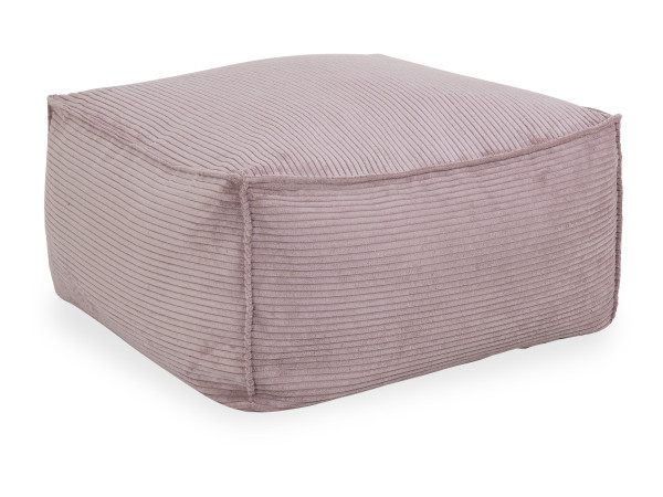 Hocker COPPA in rosa aus Stoff