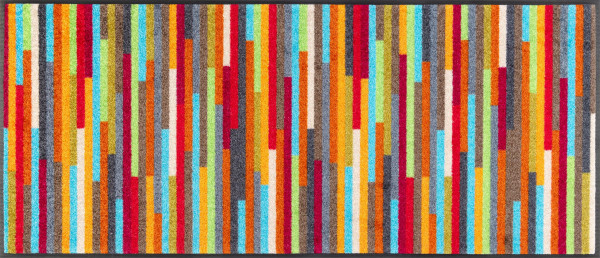 Fußmatte MIKADO STRIPES in mehrfarbig aus Polyamid