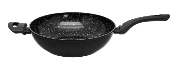 Wok-/Pastapfanne BELUGO in schwarz aus Aluminium
