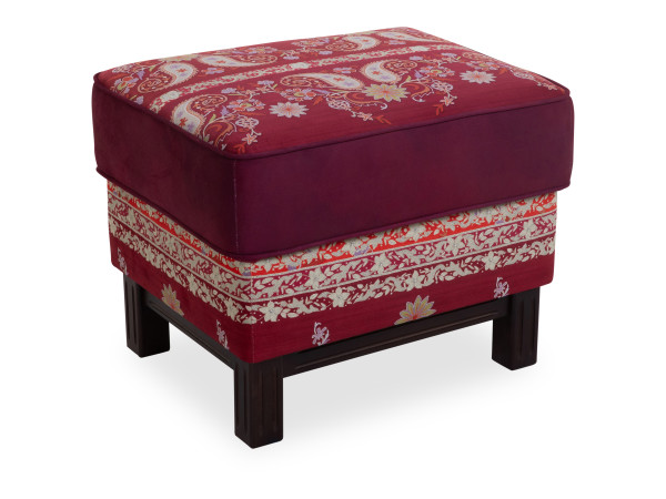Hocker bassetti SALINA in geblümt aus Stoff