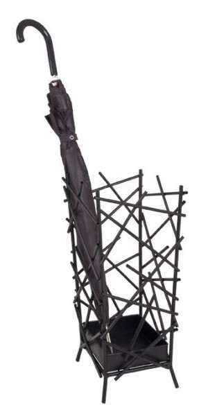 Schirmständer MIKADO in schwarz aus Metall