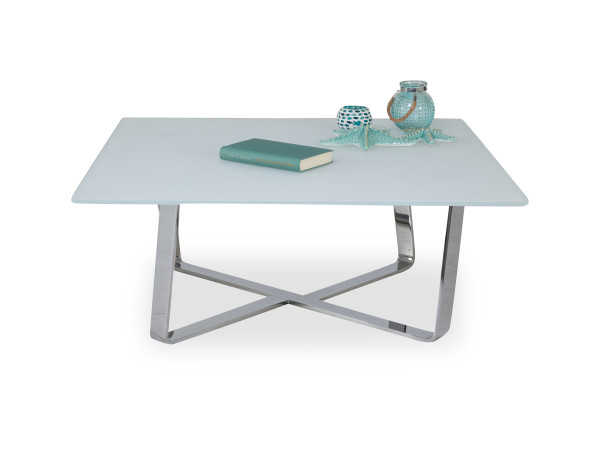 Couchtisch erpo CLASSICS CT 224 in weiß aus Glas