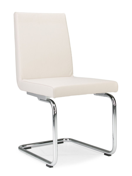 Freischwinger ROLF BENZ 620 in beige aus Leder
