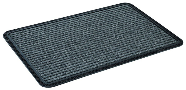Fußmatte Border Star in schwarz aus Polypropylen