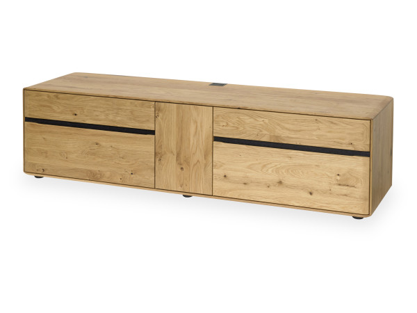 Lowboard MONDO DANORA PLUS in Asteiche aus Massivholz