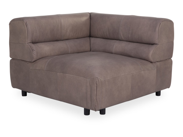 Sofaelement ZEFERINO LICATA in grau aus Leder