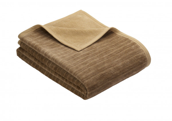 Sofaläufer JACQUARD FANO in kamel aus Mischgewebe