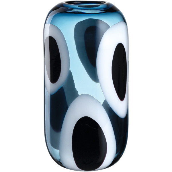 Vase OCCHI BLU in blau aus Glas