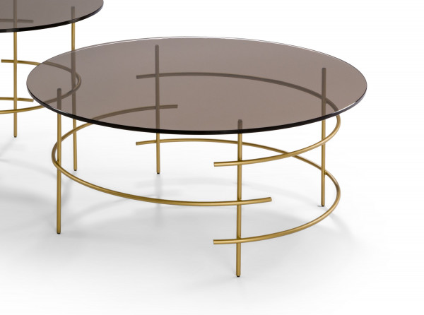 Couchtisch 8510GB-80RD in goldfarben