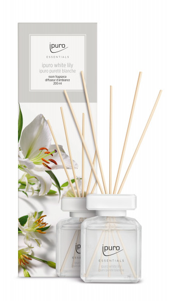 Raumduft ipuro WHITE LILY in transparent aus Glas