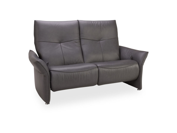 Sofa 2,5 Sitzer MONDO VARIA in grau-braun aus Leder