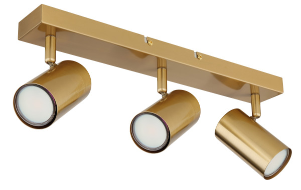Wand-/Deckenspot ROBBY in goldfarben aus Metall