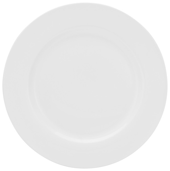 Speiseteller FLEUR ROYAL in weiß aus Bone China