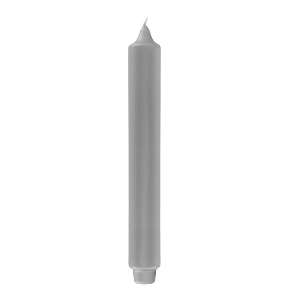 Stabkerze CANDLE in grau aus Wachs