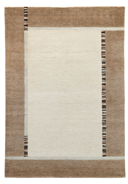 Teppich HEAVEN Design in beige aus Schurwolle