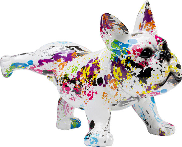 Deko Figur COMICDOG in mehrfarbig aus Polyresin