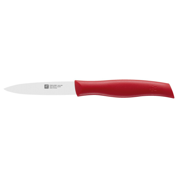 Spick- Garniermesser TWIN GRIP in rot aus Edelstahl