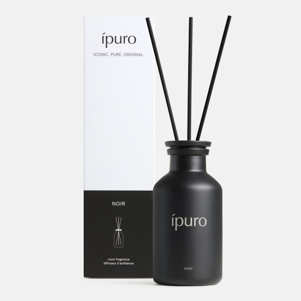 Raumduft ipuro NOIR in schwarz aus Glas