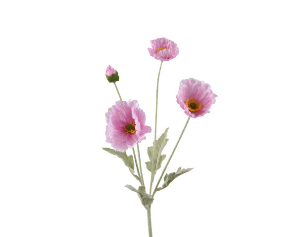 Kunstblume MOHN in pink aus Polyester