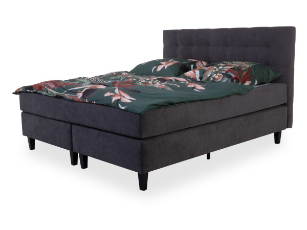 Boxspringbett MAßWERKSTATT JENA in Granit aus Stoff