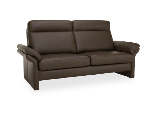 Sofa 3 Sitzer Elastoform CLEA in oliv aus Leder