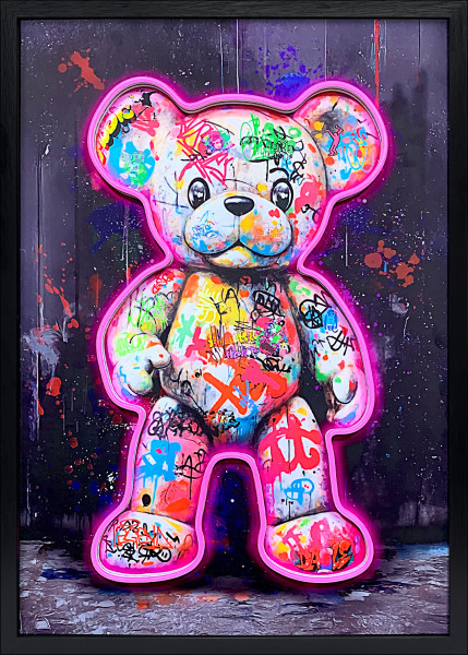 Bild LED GRAFFITI TEDDYBEAR in mehrfarbig