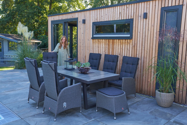 Gartensessel Outdoor London in grau