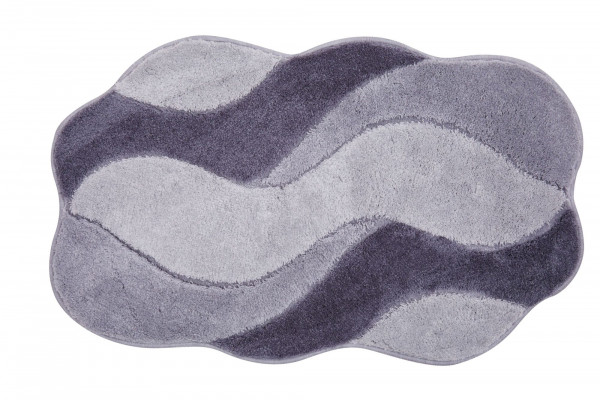 Badematte CARMEN in grau aus Polyacryl