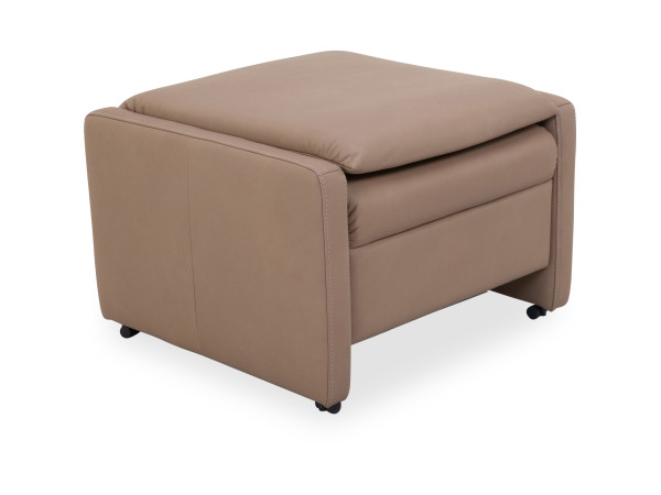 Hocker himolla 7112 in creme aus Leder