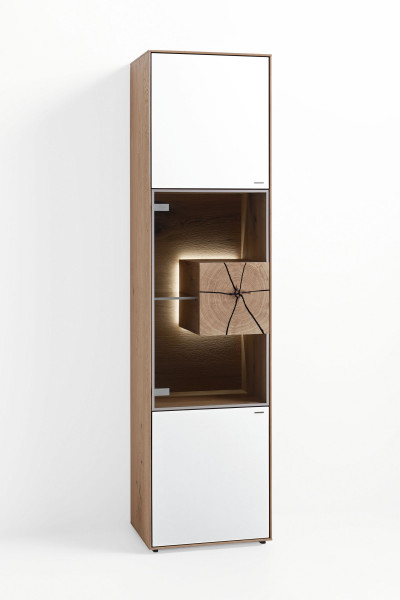 Vitrine hartmann Heaven in Kerneiche aus Massivholz