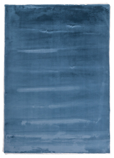 Teppich PLUSH blau in blau aus Polyester