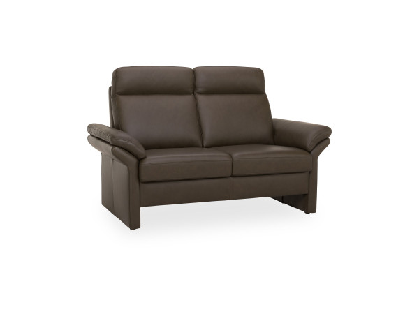 Sofa 2 Sitzer Elastoform CLEA in oliv aus Leder