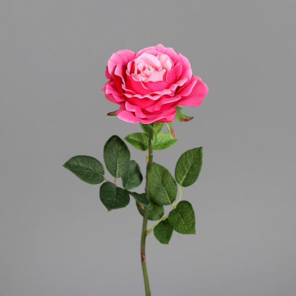 Kunstblume ROSE in rosa aus Kunststoff