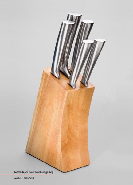 Messerblock JUSTINUS NEW STEEL DESIGN in braun aus Metall