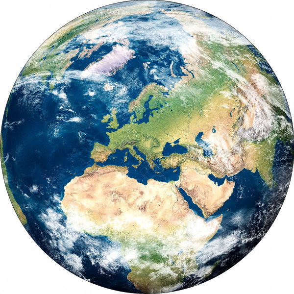Aludibondbild THEEARTH in mehrfarbig aus Metall