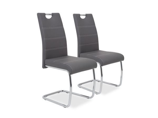 Freischwinger FLORA S 2er Set in grau