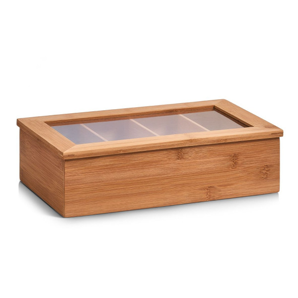 Teebeutelbox Bamboo in natur aus Bambus