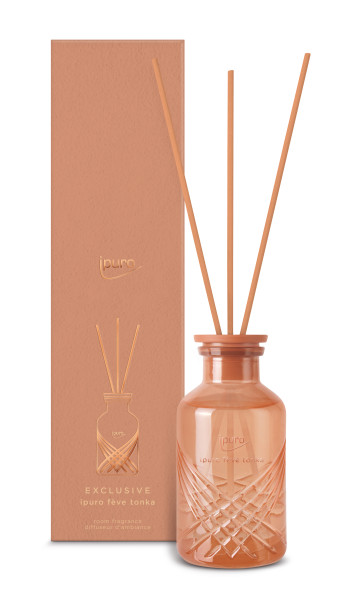 Raumduft ipuro FEVE TONKA in braun aus Glas