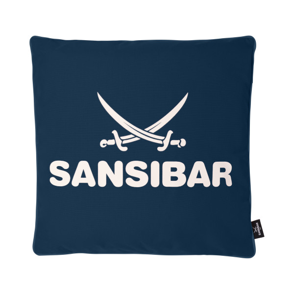 Kissen SANSIBAR in marine aus Polyester