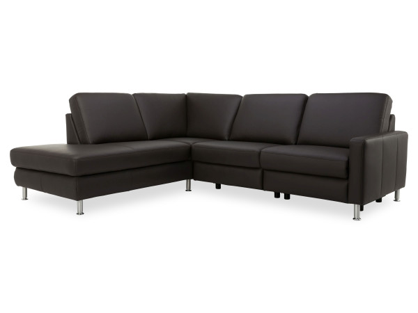 Polsterecke COLLINS PLUS in mocca aus Leder