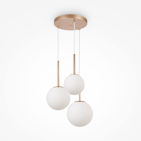 Pendelleuchte BASIC FORM in goldfarben aus Metall