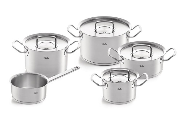 Kochtopf-Set Fissler Profi Collection in silberfarben aus Metall