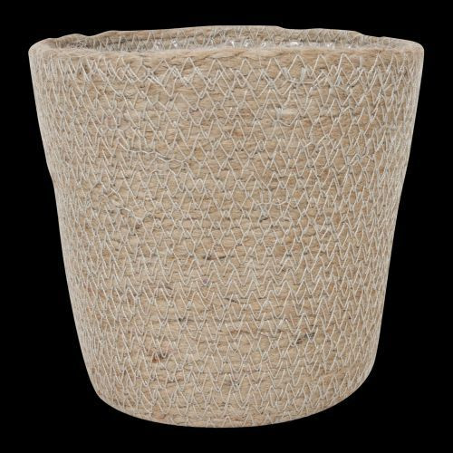 Übertopf MALI in mehrfarbig aus Jute