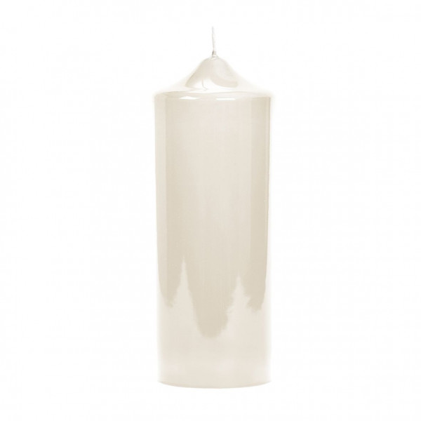 Altarkerze in creme aus Wachs
